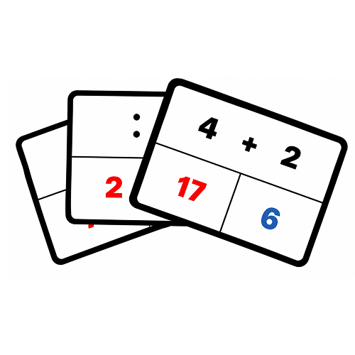 Mazo de cartas de juego MagicBox con actividades matemáticas interactivas